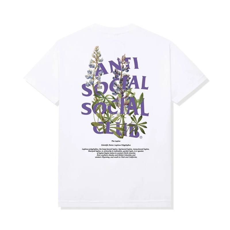 White Anti Social Social Club Lupine Tee | ASSC-11928