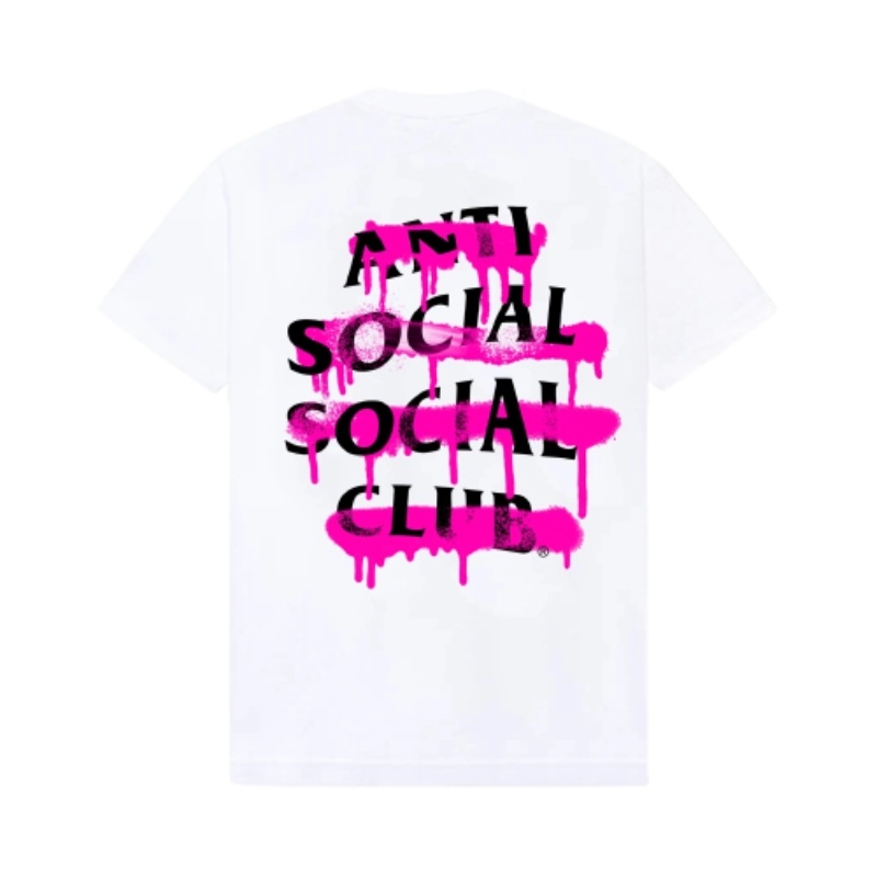 White Anti Social Social Club Spray Can Tee | ASSC-11990