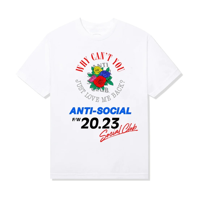 White Anti Social Social Club Why Can't You See Tee | ASSC-12018