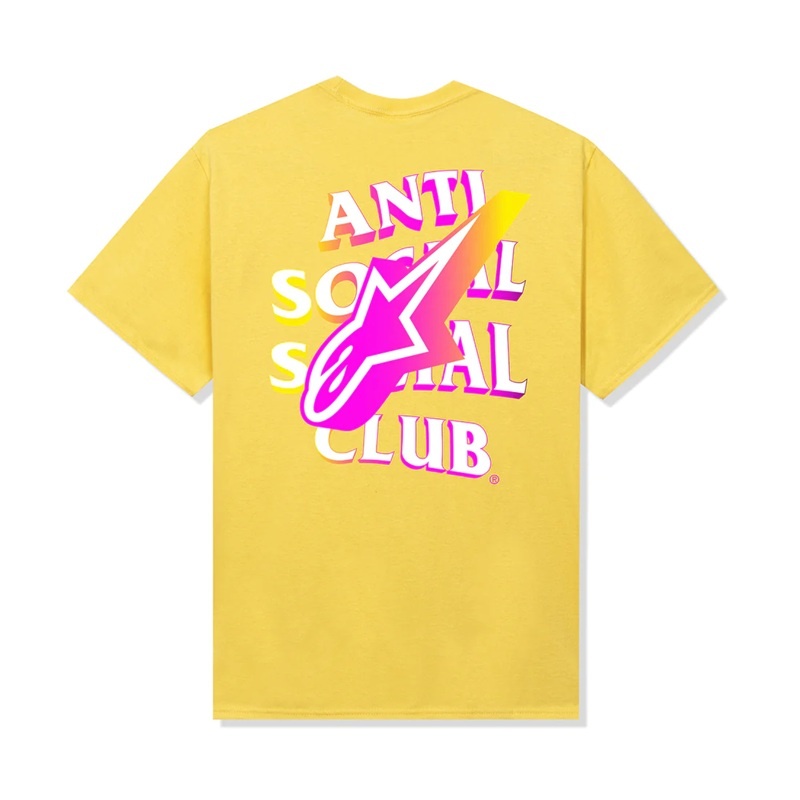 Yellow Anti Social Social Club ASSC x Alpinestars Tucked Tee | ASSC-11800