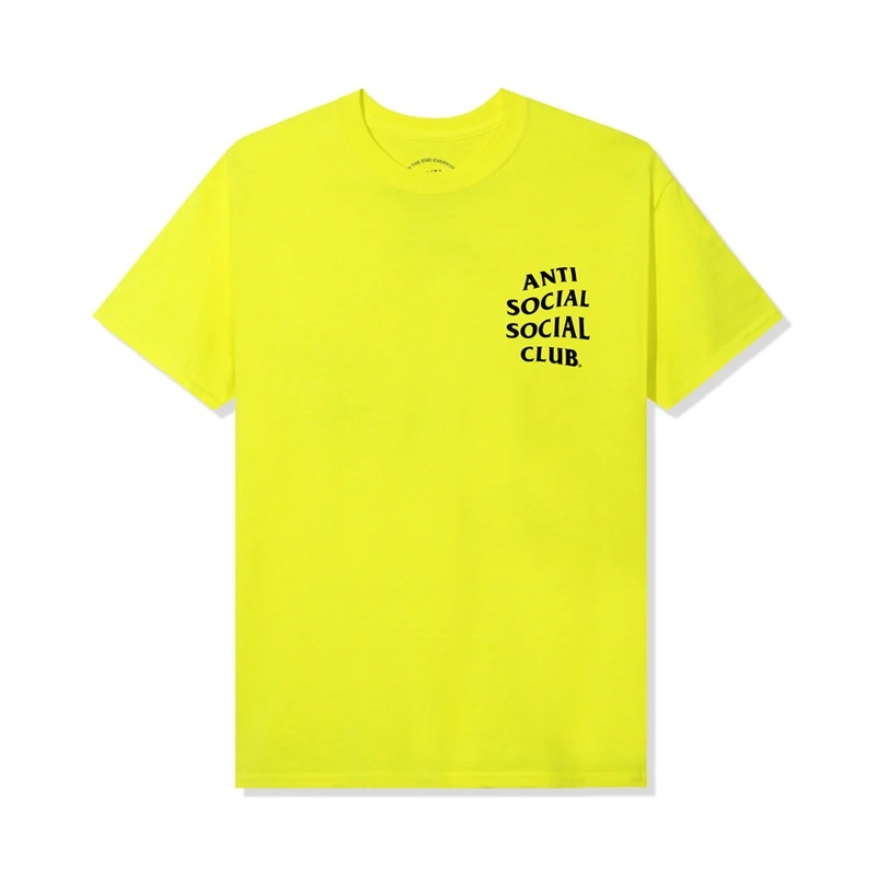 Yellow Anti Social Social Club Yellow Banded Tee | ASSC-12020